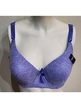 NWT! Viola's Secret Style 9284B Purple Polyester Padded Push-Up Bra Sz 42DDD